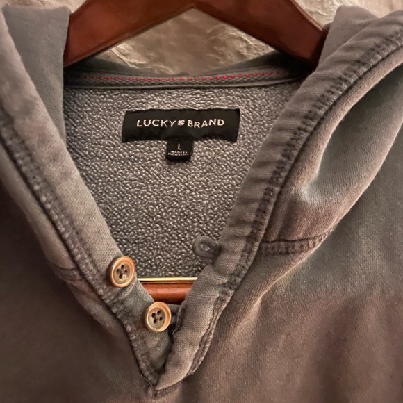 Lucky Brand grayish/smokey blue Hoodie - Picture 5 of 8
